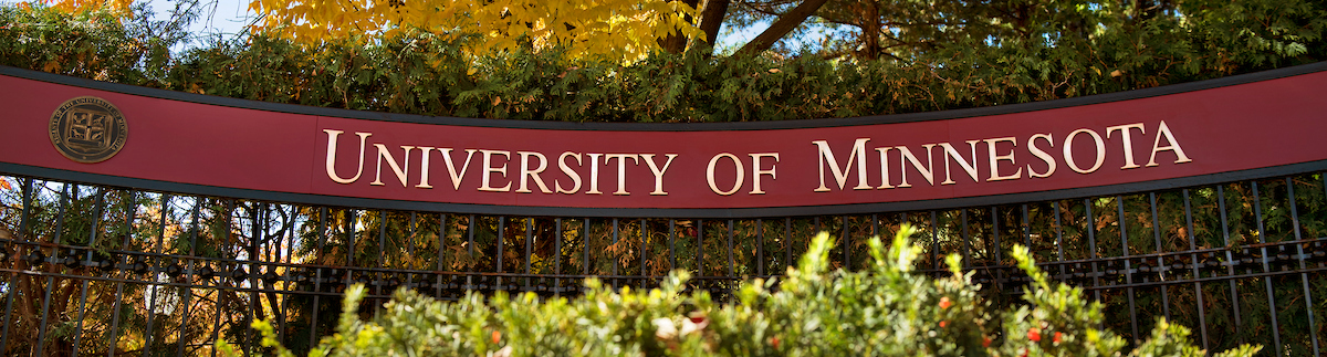University of Minnesota banner