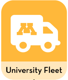 U fleet icon with yellow background and white truck icon